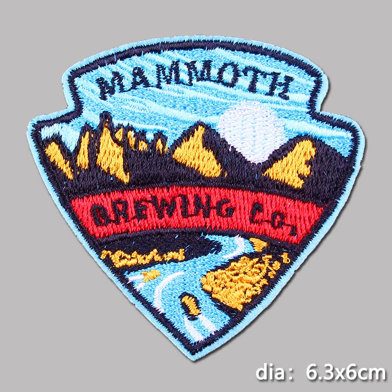 Diy Adventure Geborduurde Ijzer Op Patches Voor Kleding Mountain Reiziger Patches Op Kleding Strepen Outdoor Wandelen Patches: PE4128CT