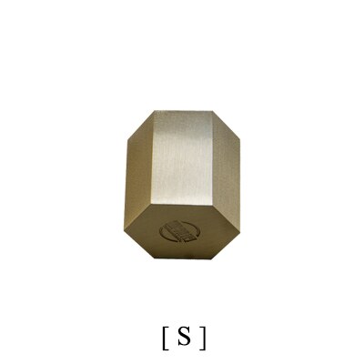 3 storlekar/guldljusstake för bröllopsfest middagsljusställ mässing heminredningsställ julbordsljusstake i metall pelare: S