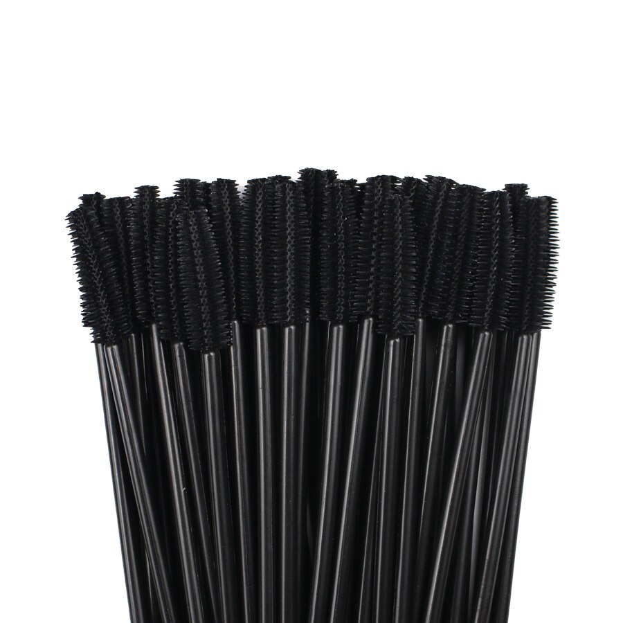 Brosse à sourcils en Gel de Silicone pour femmes, 500 pièces, peigne, Mascara, baguette, Extension de cils, bâton de Mascara, beauté: 500pcs Black