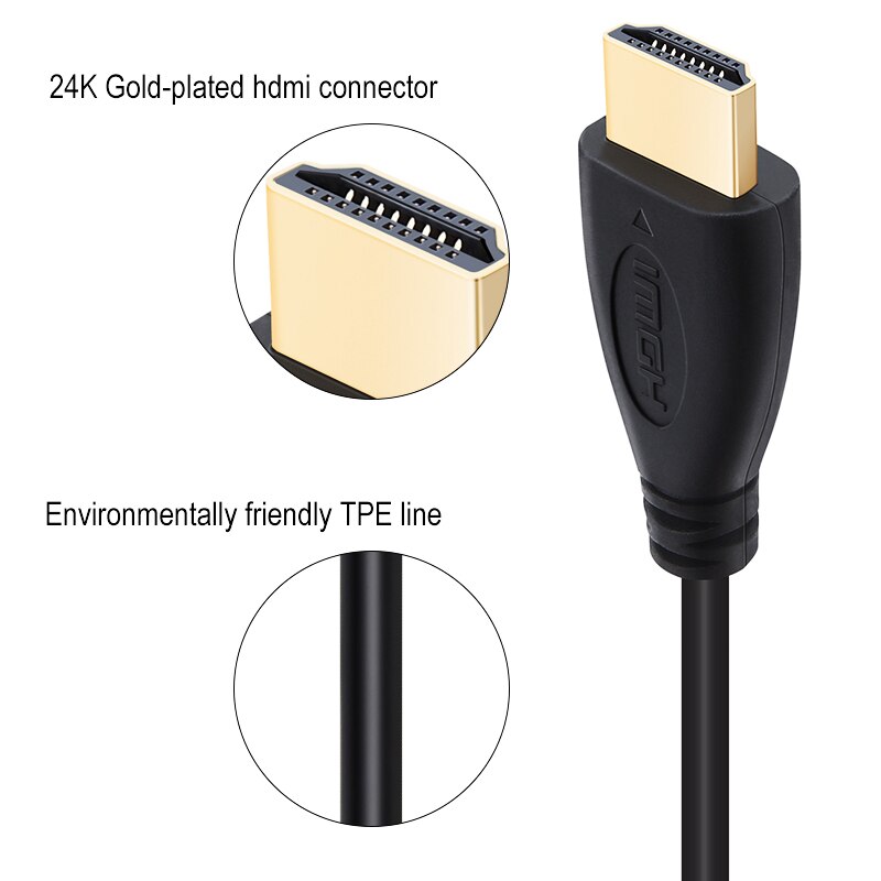 SL HDMI Kabel 1m 2m 3m 5m 7,5 m 10m Stecker auf Stecker Vergoldet HDMI 1,4 V 1080P 3D für PS3 projektor HD LCD Apple TV computer kabel