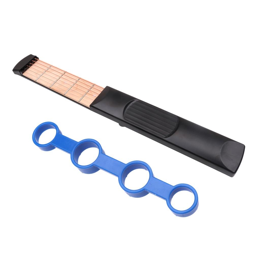 6 String Acoustic Guitar Practice Tool Gadget + Finger Stretcher Expansion Exerciser Tool Exercise Tool For Beginners