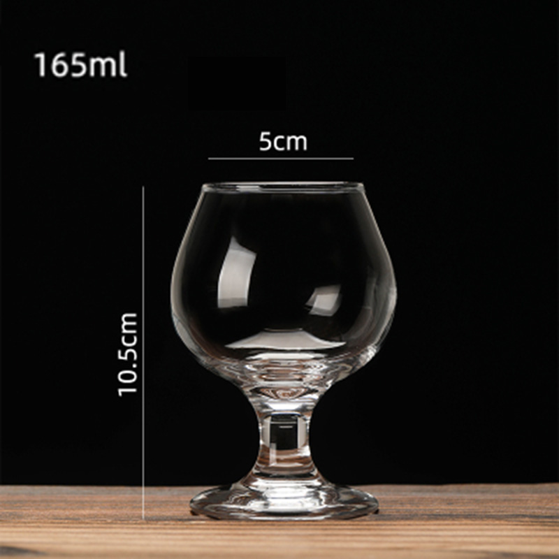 Copa corta de Brandy sin plomo, vaso transparente para cóctel de Whisky, cerveza, vino, para Bar en casa, vasos de vidrio, 100-500ml: 165ml