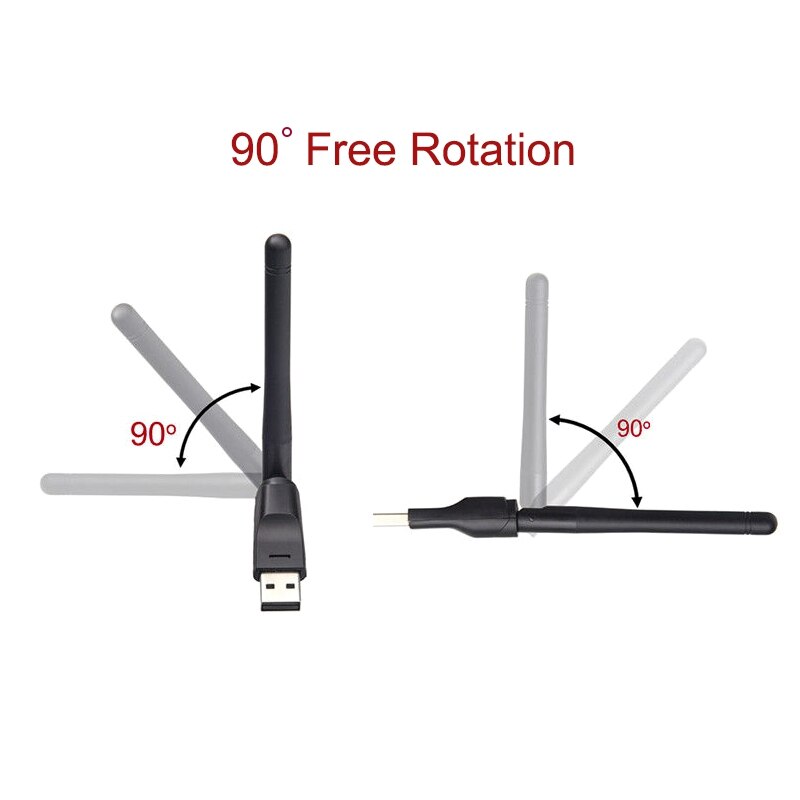 Small Adapter Smart Adjustable 2.4Ghz 150Mbps USB Wifi Adapter High Gain Wireless Network Dongle K5