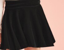 mädchen Gold samt Felsen Felsen einfarbige plissierten Felsen: 3 / eins Größe