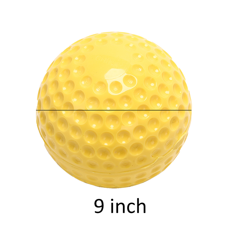 9" baseballs pu inner soft baseball balls softball training exercise baseball
