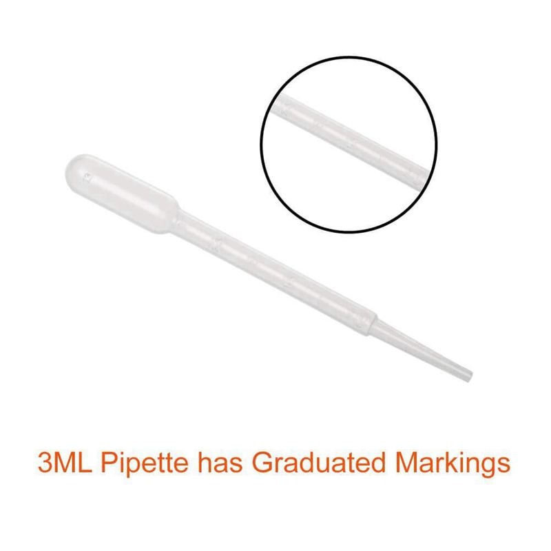 200 Stuks 3Ml En 0.2Ml Pipetten Plastic Overdracht Eye Droppers Voor Essentiële Oliën