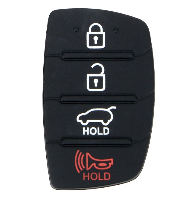 4 Buttons Car Flip Folding Remote Key Shell Fob Case For HYUNDAI Mistra Santa Fe Sonata Tucson Accent I30 I40 I45: Rubber 3 Buttons