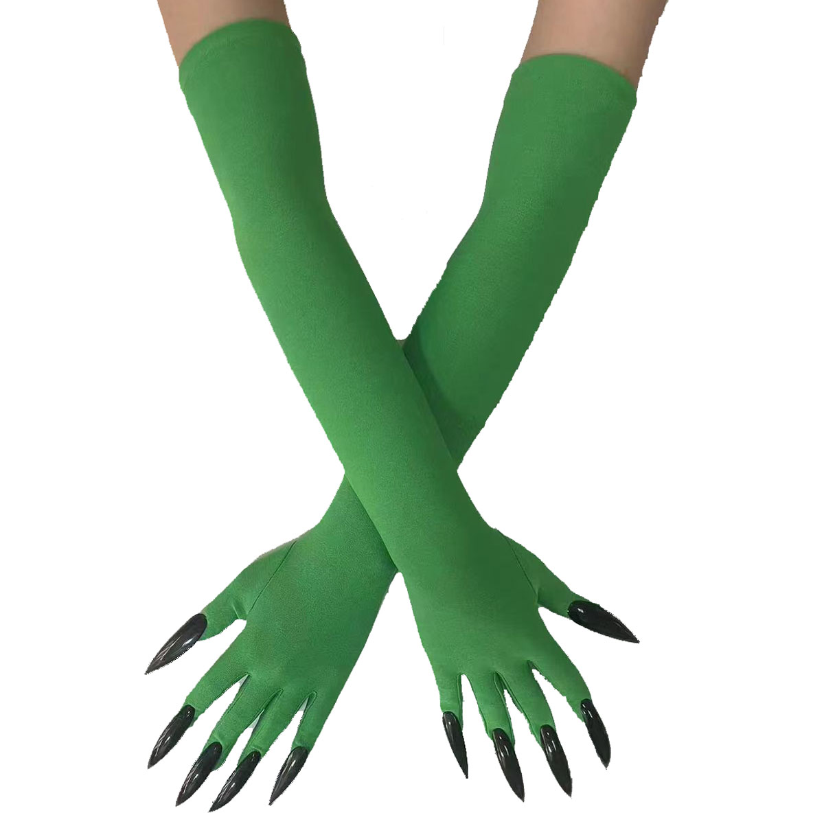 Cool Halloween Handschoenen Lange Ghost Klauw Jurk Up Handschoenen Mode Zwarte Lange Nagels Cosplay Halloween Grappig Handschoenen
