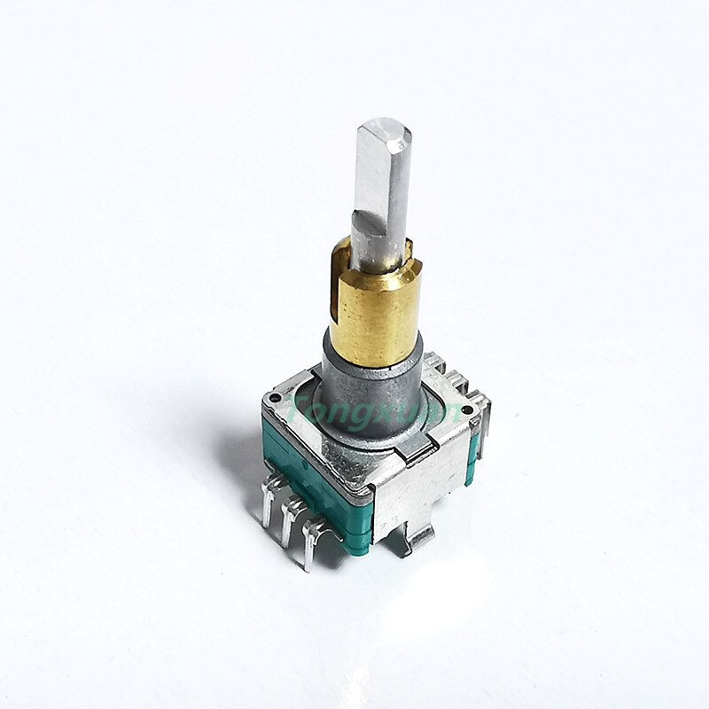 1pc EC11EBB24C03 Dual-Shaft Axis Encoder With Push Button Switch 30 Position 15 Pulse Handle 25mm 8Pins