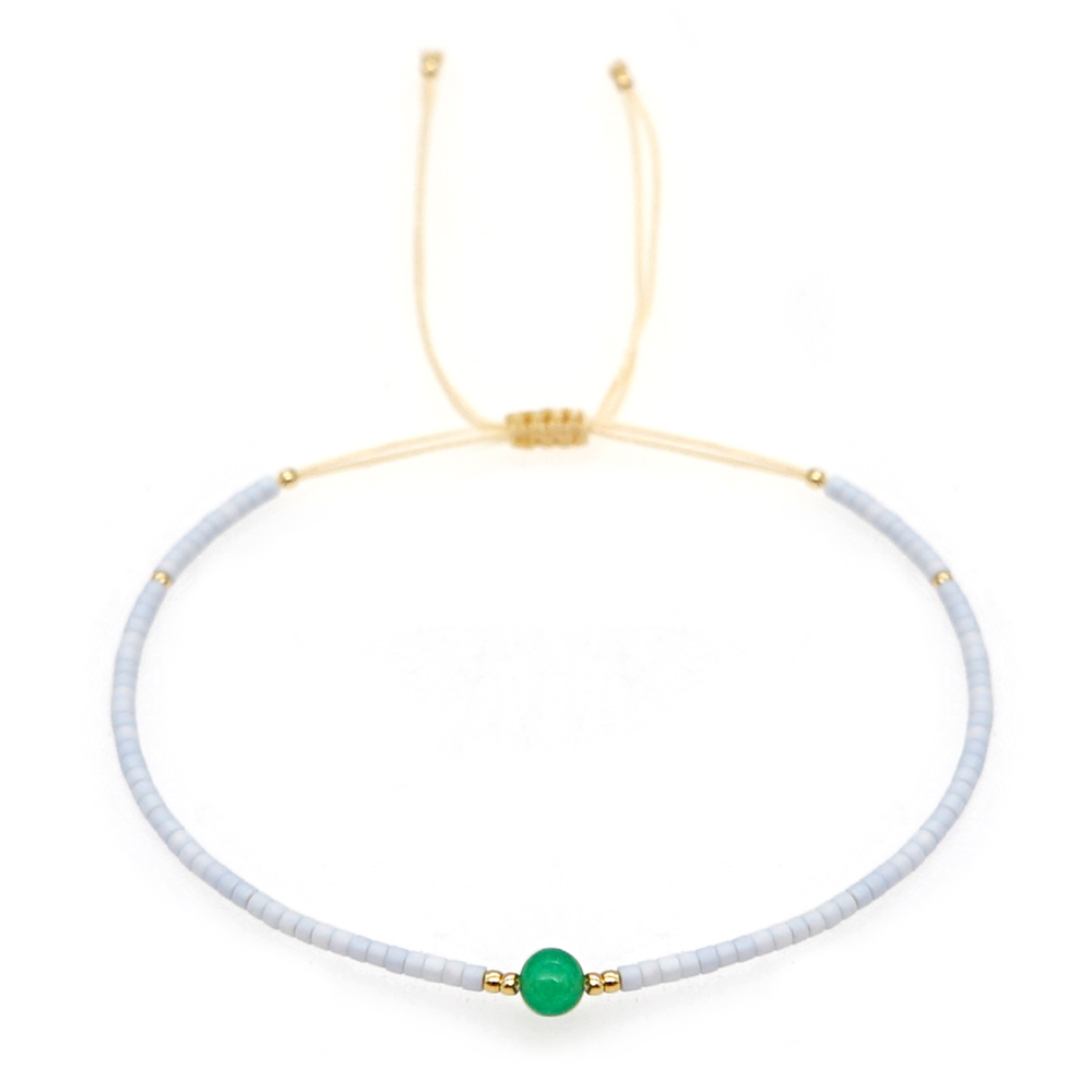 Go2boho Miyuki Bracciale con perline Pietra di moda Gioielli con perle Perline Gioielli Braccialetti semplici vintage Pulsera di alta qualità: Bruno-rossastro