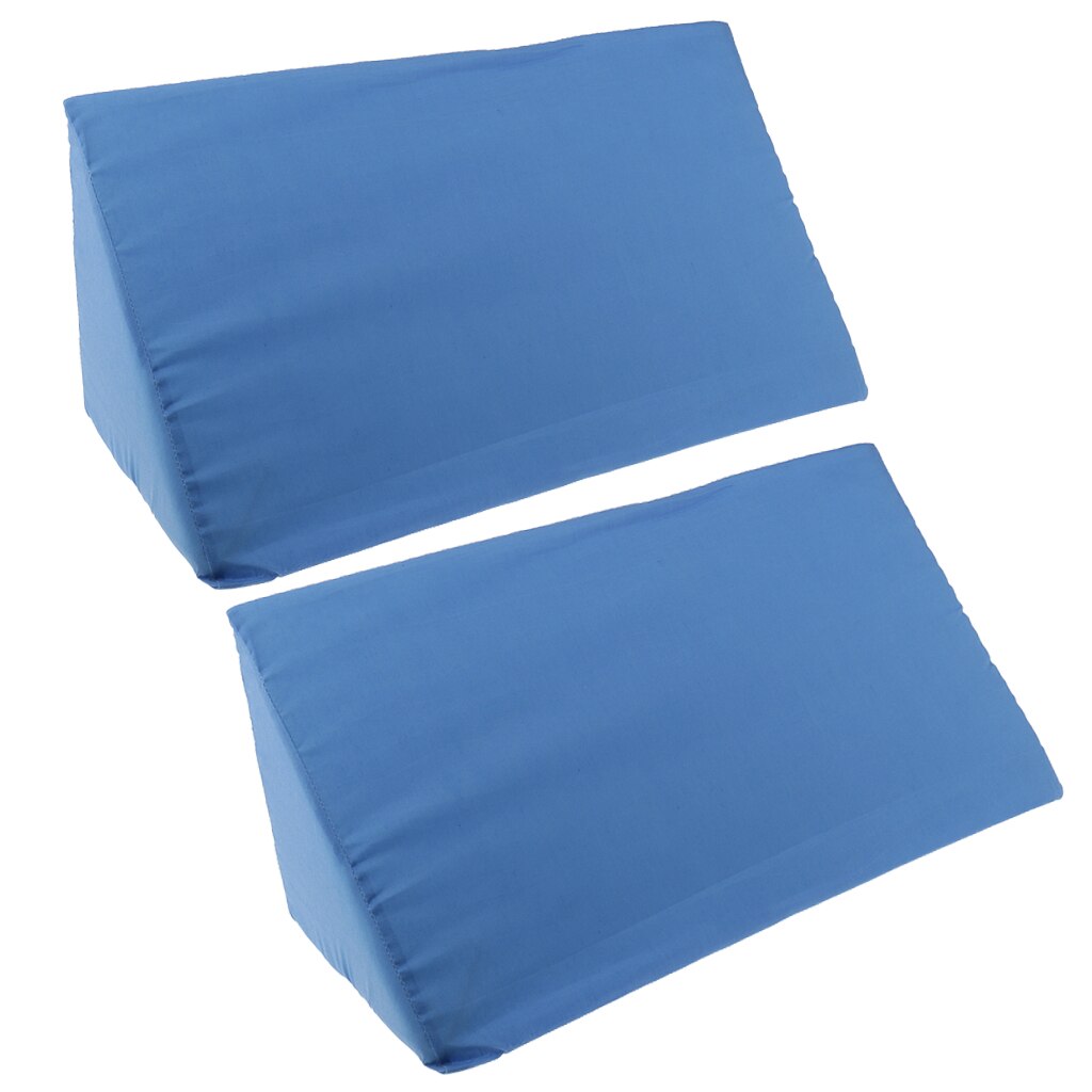 Coussin de lit en mousse, housse lavable, 2 pièces, coussin d&#39;élévation des jambes au dos