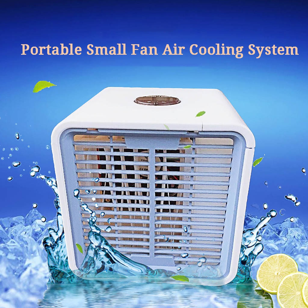 Mini Removable Air Conditioner Mini Air Cooler Multi-function Air Conditionging Led Atmosphere Light Humidification Fans#gb40