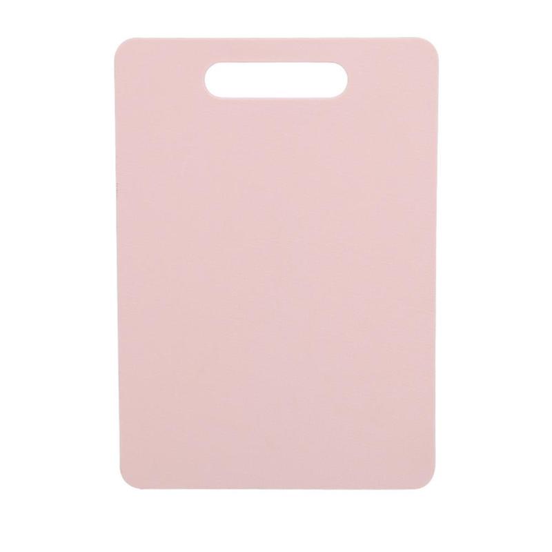 1Pc Plastic Cutting Board Practical Square Plastic Cutting Board Non-slip Cutting Board Cutting Fruit Board Kitchen Tool: Pink