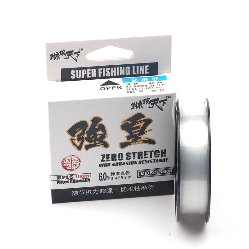 Rompin 100m nylon vislijn vliegkarper vislijn pesca zee rotsvislijn monofilament lijn