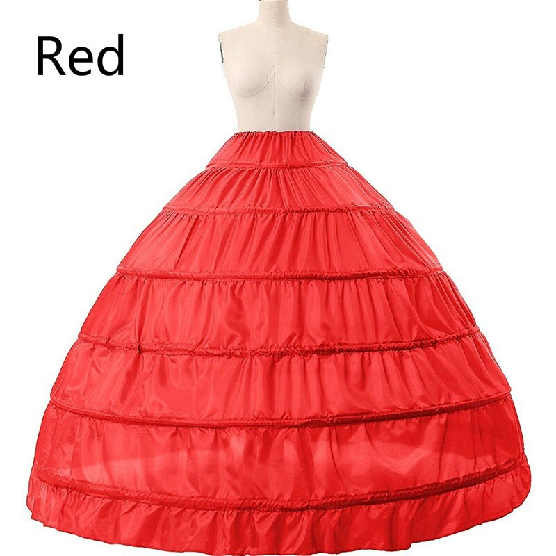 Ball Gown 6 Hoop Petticoat for Wedding Dresses Black Royal Blue Woman Puffy Crinoline 6 Hoop Crinoline Bridal Underskirt