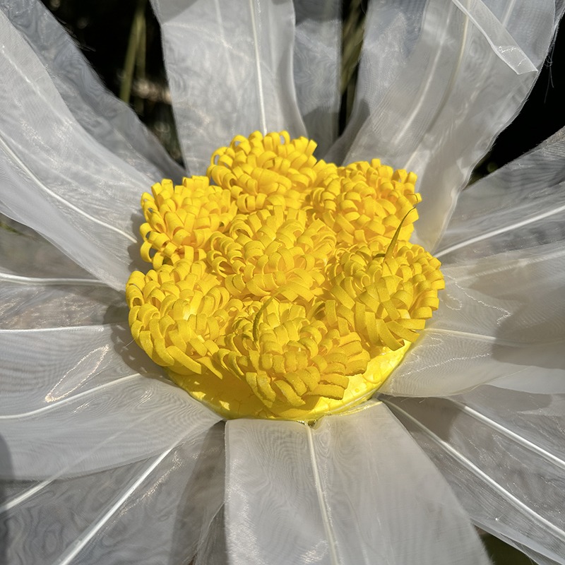 1/3 stk. kæmpe marguerit kunstige blomster bryllupsdekoration rekvisitter marguerit store blomster sceneopsætning vinduesudstilling boligdekoration