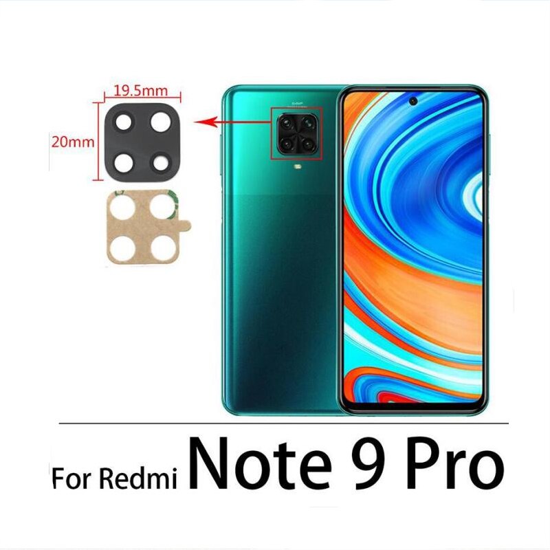 10Pcs/lot Redmi Note 10 Rear Back Camera Glass Len With Glue Sticker For Xiaomi Redmi Note 5 6 7 8 8T 9S 9 10 Pro Max Glass Lens