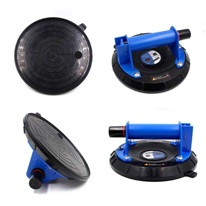 Vacuum Suction Cup 8inch 200kg Bearing Capacity Heavy Duty Vacuum Lifter for Granite Tile Glass Mirror Pulling &amp; Lifting G8TB