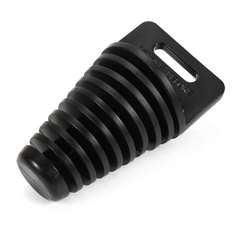 Moottoripyörän pakoputki motocross pvc 33-62mm pakoputken ilmanpoistotulppa pakoputken äänenvaimennin äänenvaimentimen pesutulpan putken suoja: Musta