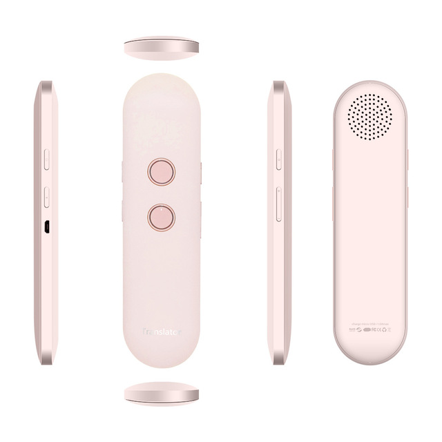 Mini Intelligente Draadloze Vertaling T4, 42 Talen, real-Time Twee-weg Real-Time Voice Vertaling, Bluetooth Toepassing: Pink