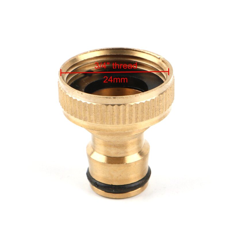 2 stk 3/4 " han/hun gjenger hurtigkobling hage vanningskobling vannkran adapter kran skjøter hageslange rørtang
