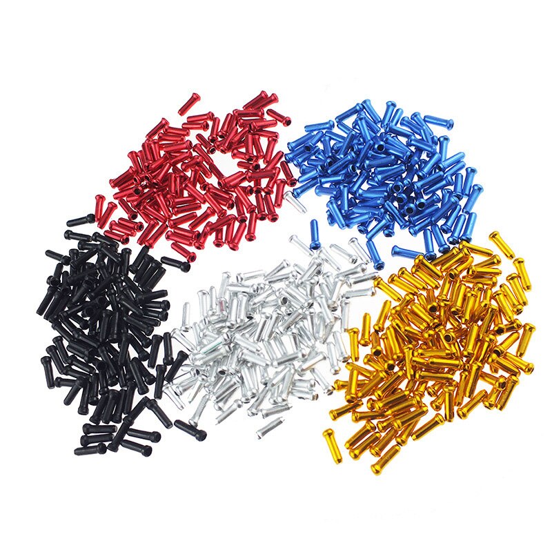 50Pcs Fiets Cable End Caps Draad End Core Caps Bike Brake Shifter Inner Cable Tips Crimps Mtb Racefiets fiets Accessoires
