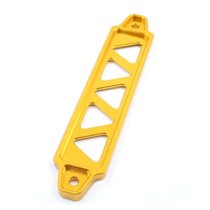 Svart, blå, röd, silver, lila 220mm/190mm bilbatteri fäste billet aluminium stag bar bilfäste batterihållare: Cuscogold