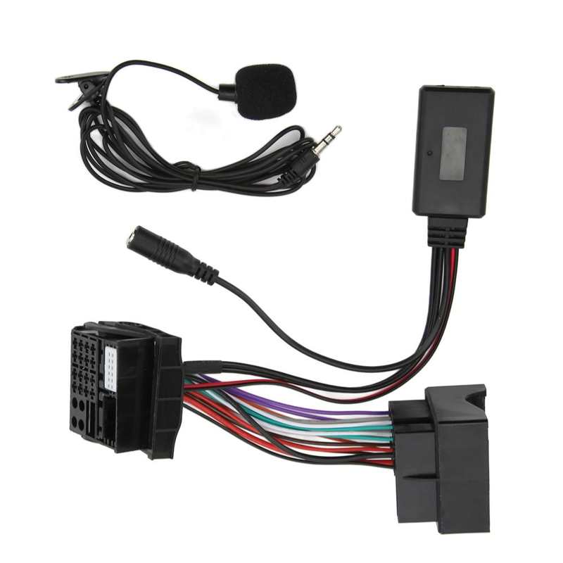 Kabel AUX audio kompatybilny mikrofon wymiana zespołu zewnętrznego dla Peugeot 207 307 308 407 607 dla samochodu