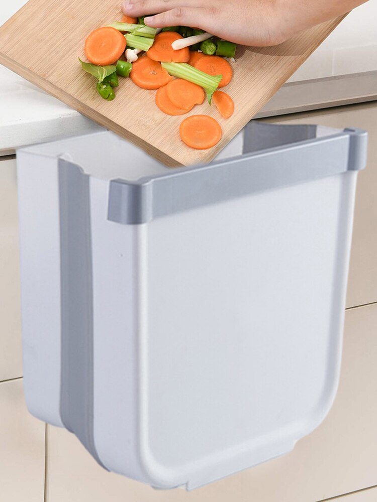 Kitchen Folding Trash Can Car Recycle Bin Trash Bin Kitchen Dustbin Garbage Rubbish Bin Garbage Can Waste Bin For Kitchen