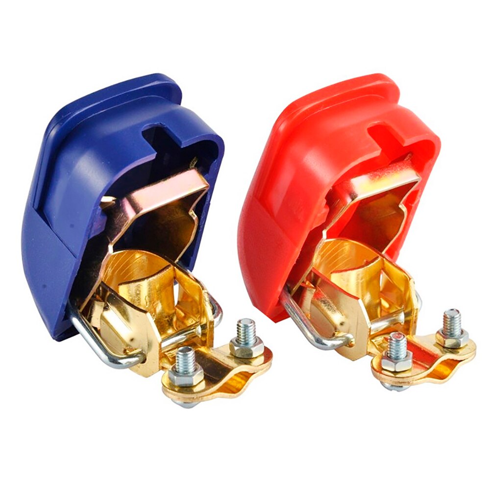 2 PCs quick release battery terminals with safety flasks, battery terminals