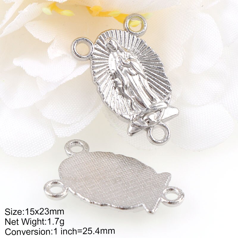 20 stücke Religiöse Charme Drei Löcher Halskette Verknüpfung Charme Anhänger Schmuck, sterben DIY Schmuck zubehör: AJ592