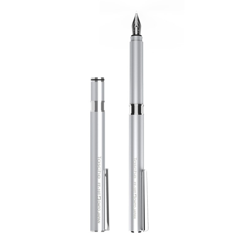 Original Japan OHTO FF-10T Tasche Fountain pen Mini short student pen Small and exquisite Signature pen Stationery Supplies: 1 pcs SV
