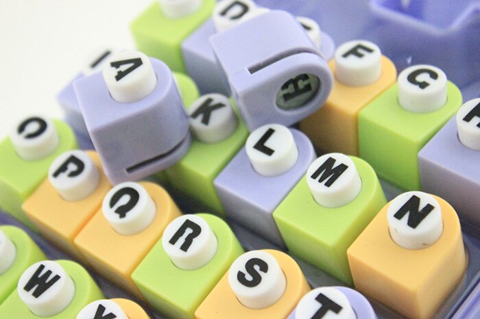 1set Letter Embossing Device Handmade Crafts Tool Paper Punch For Photo Gallery DIY Card Punches Embossing device