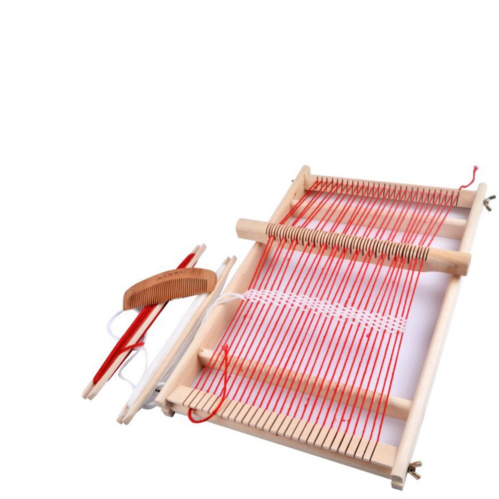 Kit de telar tejido a mano para niñas, juego de telar multifuncional de madera hecho a mano, decoraciones de pared para el hogar, para niños