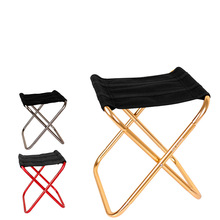 Udendørs campingstole foldning lysvægt bærbar stol aluminium fiskeri mini stole vandre rejse værktøjer