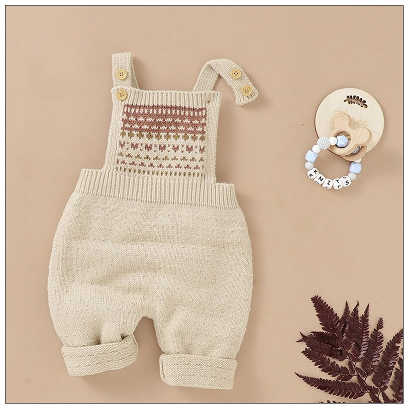 Pasgeboren Baby Gebreide Romper Truien Casual Warm Winter Herfst Jongen Meisje Kleding 0-18M Jongen Meisje Truien Kinderen truien: Beige / 80(6-12M)