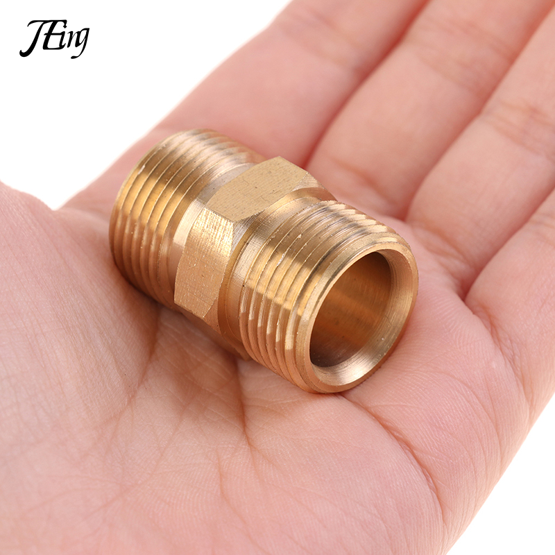 High Pressure Washer Hose Extension Connector Adapter Copper M22 14mm And 15mm Male Thread Female Hose Coupler Adaptor