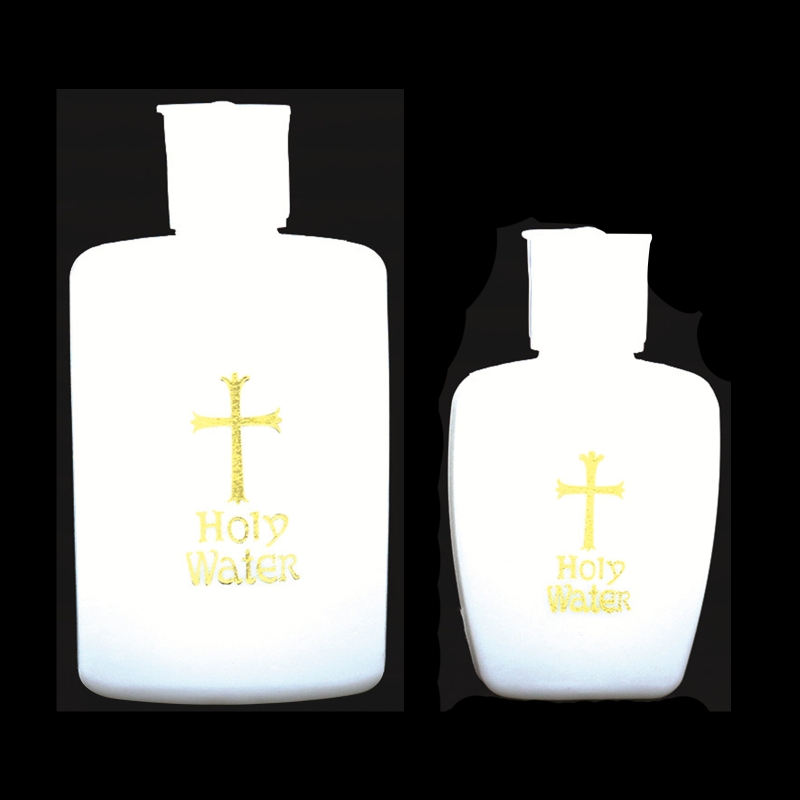 D0AD Pasen Heilige Water Fles Gouden Kruis Container Met Schroefdeksel Mini Lotion Flessen