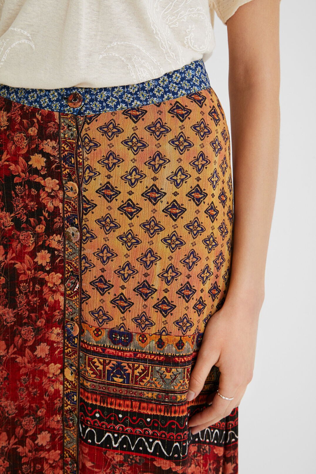 Spanish Bohemian long skirt