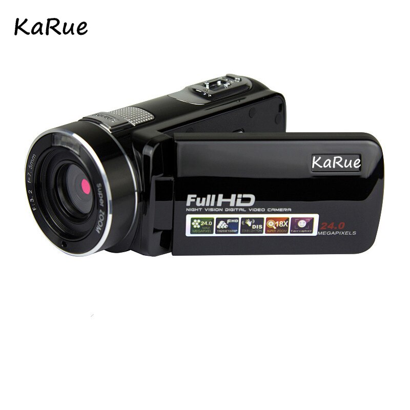 Digital Video Camera HDV-302P 24MP 1080P HD Digital Camera 16X Digital Zoom 3.0 Inch Anti-shake 3.0MP CMOS DV Camcorder