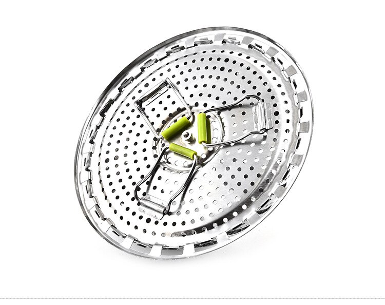 1pcs 9/11 Inch Stainless Steel Steamer Retractable Multifunctional Compote Drawer Retractable Folding Steamer Kitchen Cooker