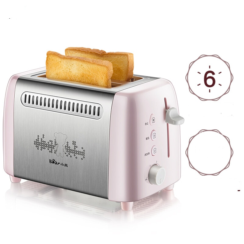 Tostapane tostapane multifunzione 6th di cottura in acciaio inox Pannello tostato tostapane macchina prima colazione panino DSL-A02E3