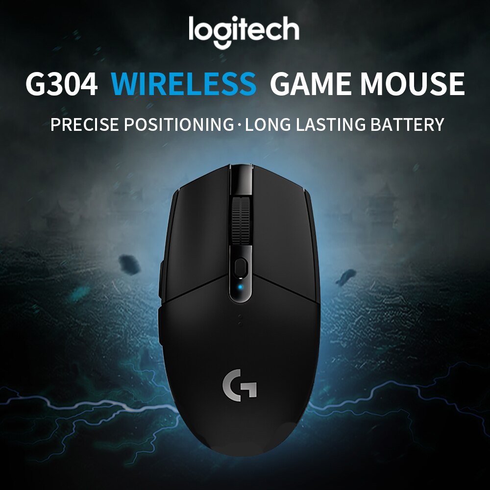 Logitech G304 G305 ratón inalámbrico 6 botones programables USB ratón inalámbrico héroe Sensor de 12000DPI ajustable Mouse óptico para juegos
