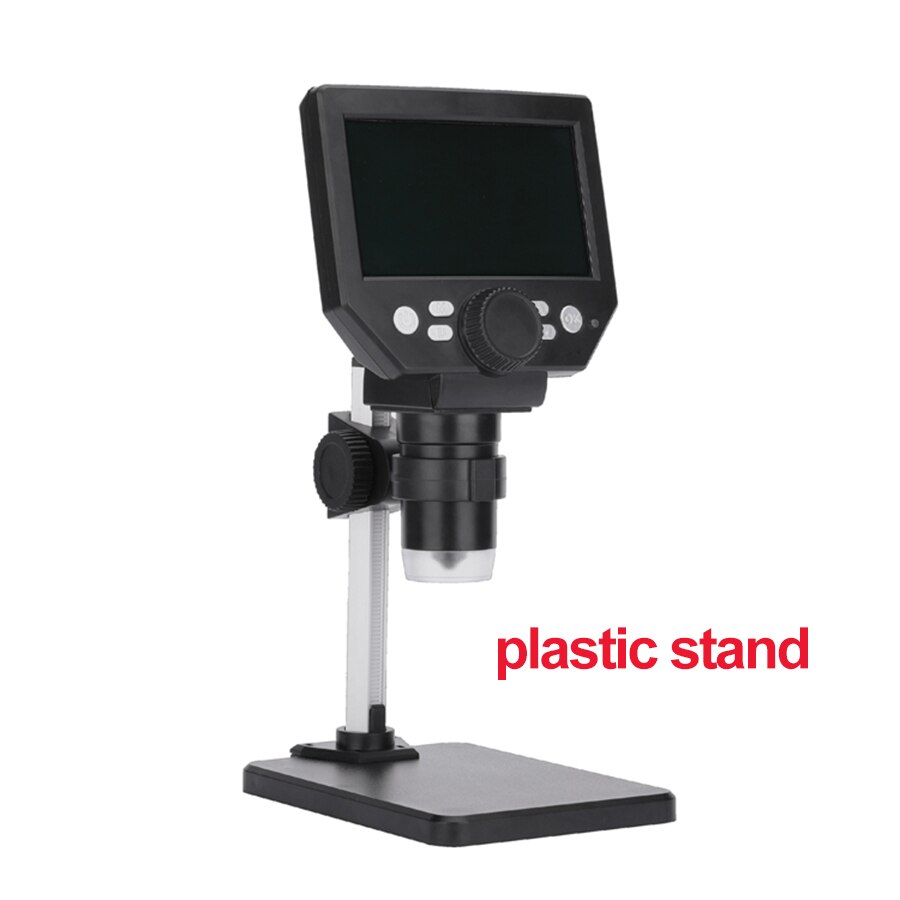 G1000 1000X Elektronische Usb Microscoop Digitale Solderen Video Microscoop Camera 4.3 Inch Lcd Endoscoop Vergrootglas Camera + Led: G1000 plastic stand