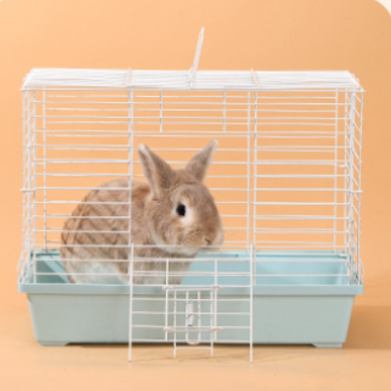 Jaula para conejos con cajón, jaulas para animales de mascotas, jaulas para hámster, jaula para ratas con ramas de flores y oso dorado