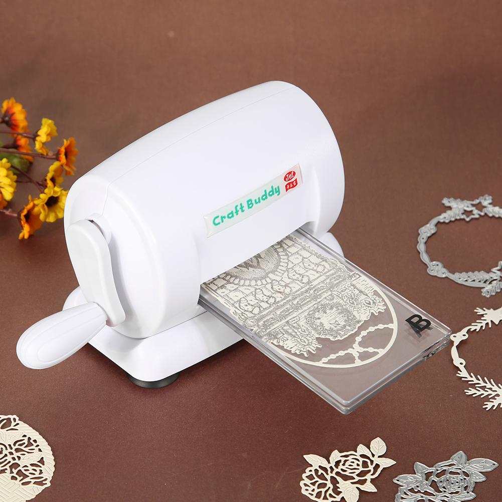 Mini bærbare udstansede maskiner dør skærende prægningsskæreværktøj hjem diy carft scrapbooking papirskærer stansemaskine