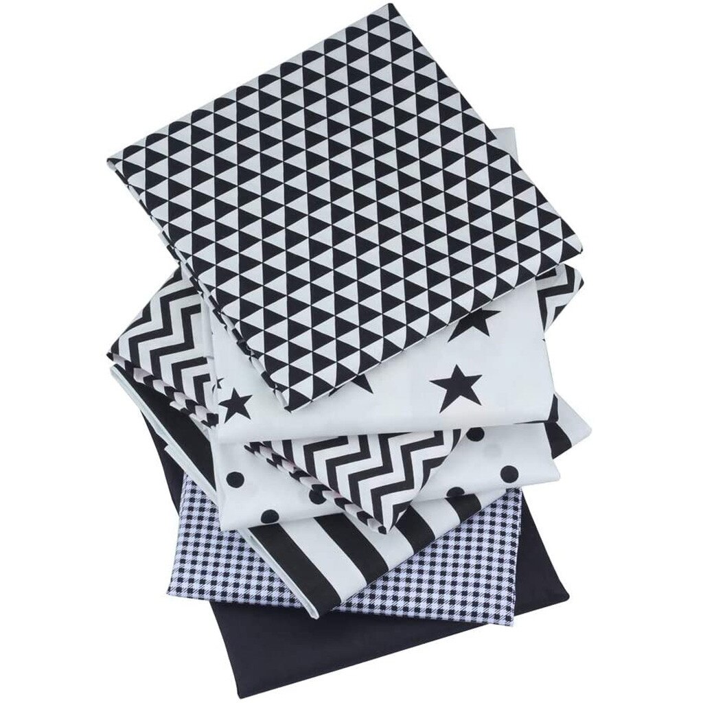 7pcs Cotton Cloth Textile Craft Fabric Bundle Patchwork Fabric Sewing Quilting Floral Pattern Diy Handmade Accessories #T1G