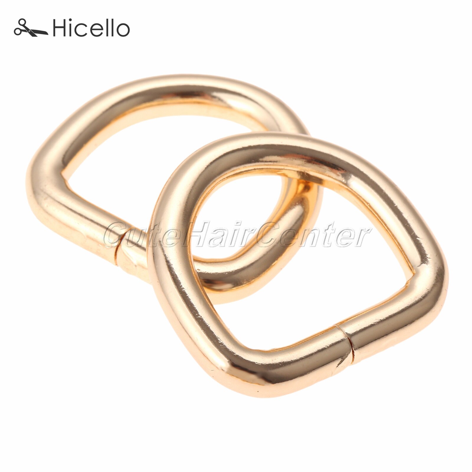 10pcs D Ring Metal Buckle Dee Clasp 20mm 25mm 38mm Gold Silver Black Bronze DIY Belt Strap Chain Luggage Leather Bag Hicello