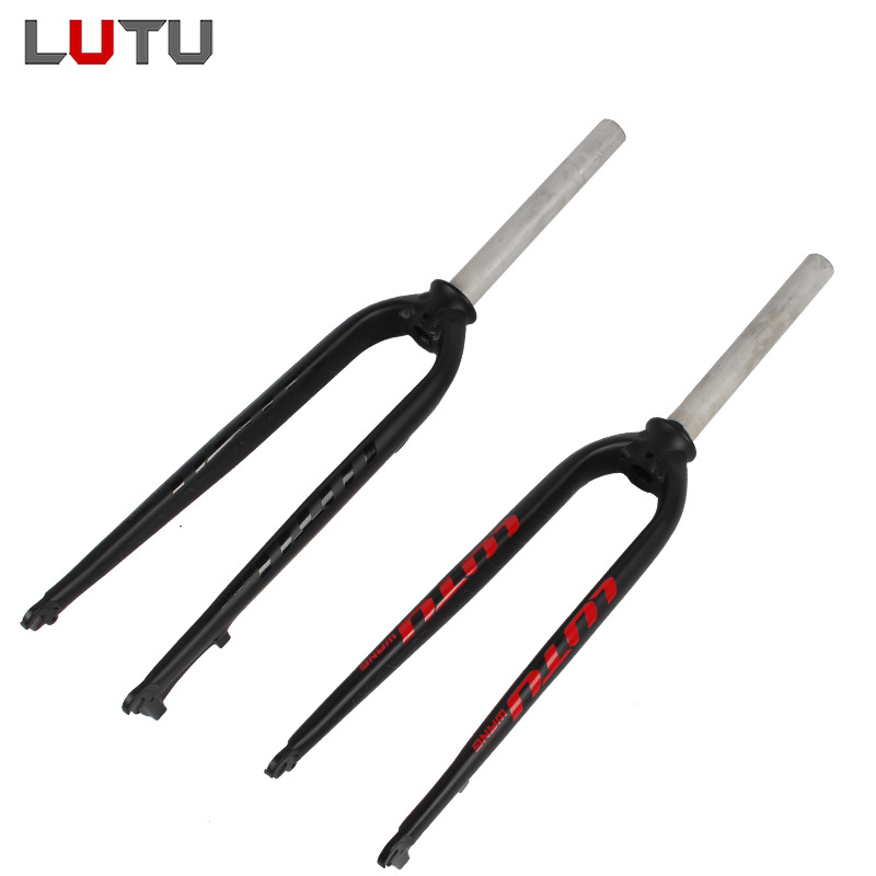 LUTU-horquilla dura de aluminio para bicicleta de montaña y carretera, 26 &quot;, 27,5&quot;, 29 &quot;, freno de disco rígido para piezas de bicicleta