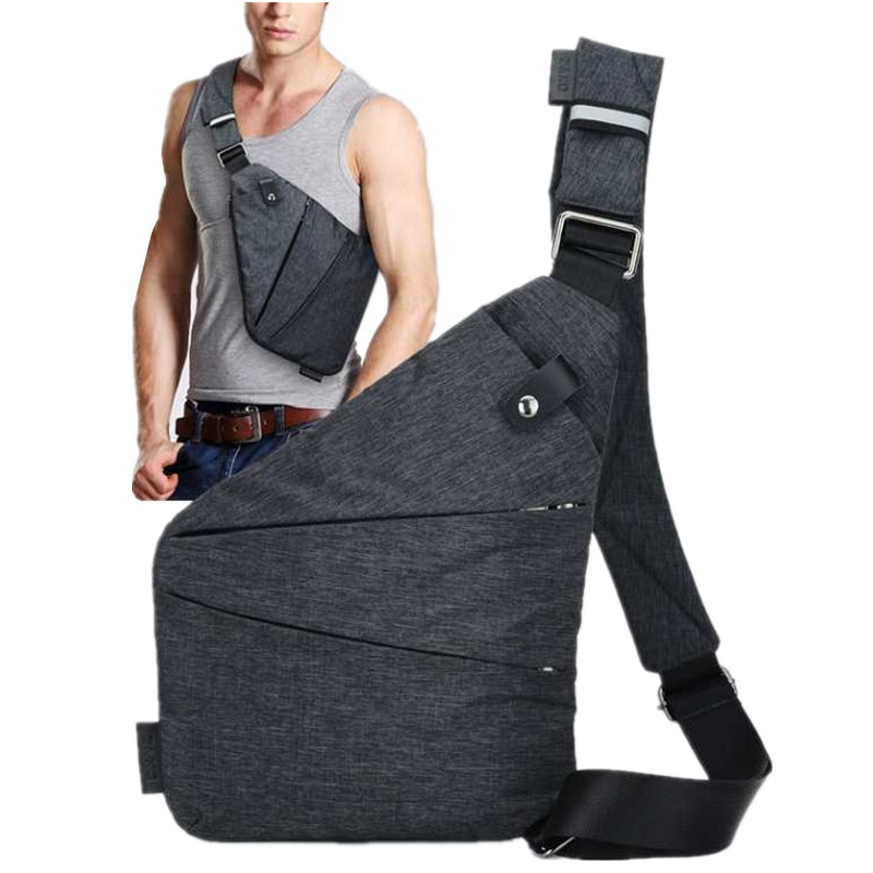 Neue Männer Reise Geschäft Burglarproof Schulter Tasche Anti Diebstahl Sicherheit Halfter Gurt Digital Speicher Brust Taschen